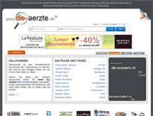 Tablet Screenshot of die-aerzte.ch